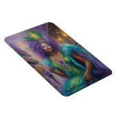 マルディグラスクイーンインコスチュームフェザー&ビーズ文字 マグネット (右側)