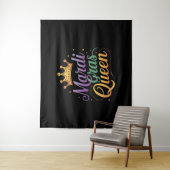 マルディグラスクイーンパレードコスチュームパーティー タペストリー (インサイチュ)