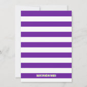 マルディグラスクイーンファースト誕生日招待状 招待状 (裏面)