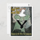 マルディグラスクォーフランスのター ポストカード (正面/裏面)