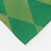 マルディグラスクラウンパープル金ゴールドグリーンファミリー名 フリースブランケット (角)