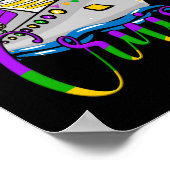 マルディグラスクルーズマッチングファミリーカーニバルパーティー ポスター (角)