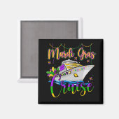 マルディグラスクルーズマッチングファミリーカーニバルパーティー マグネット (正面/裏面)