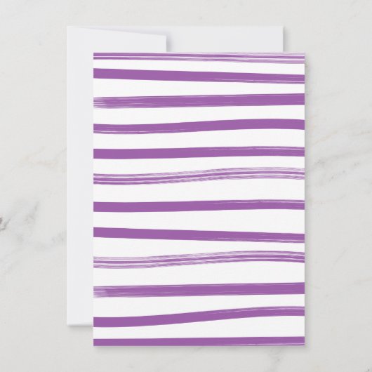 マルディグラスクロセスラインボーイベビーシャワー 招待状 (裏面)