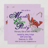 マルディグラスクロパパ 招待状 (正面/裏面)