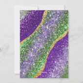 マルディグラスクロフィッシュウェディングシャワー招待状 シーズンカード (裏面)