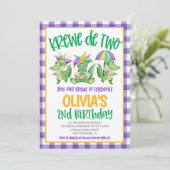 マルディグラスクロワセカンド誕生日招待状 招待状 (スタンド正面)