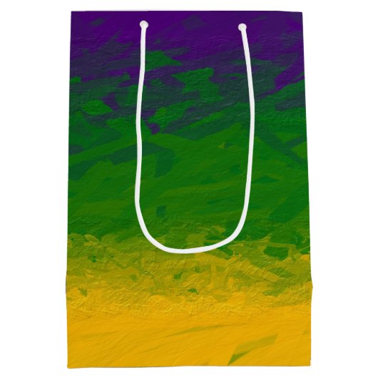 マルディグラスグラデーション ミディアムペーパーバッグ (裏面)