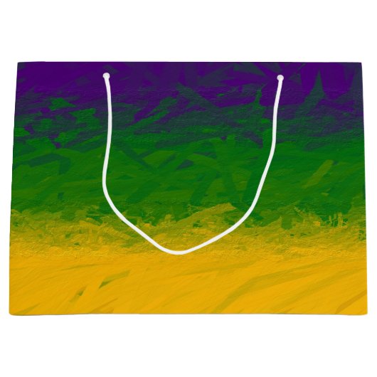 マルディグラスグラデーション ラージペーパーバッグ (正面)