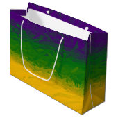 マルディグラスグラデーション ラージペーパーバッグ (正面アングル)