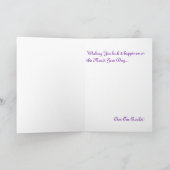 マルディグラスグリーティング カード (内部)