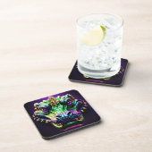 マルディグラスゲーターデザイン コースター (右側)