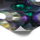 マルディグラスゲータービーズプリント ポスター (角)