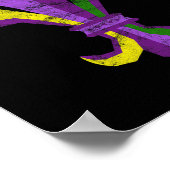 マルディグラスコスチューム服 – ヴィンテージ（紋章の）フラ・ダ・リ ポスター (角)