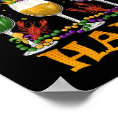 マルディグラスコーディネート彼女は私の酔っ払いハーフカーニバルM ポスター (角)