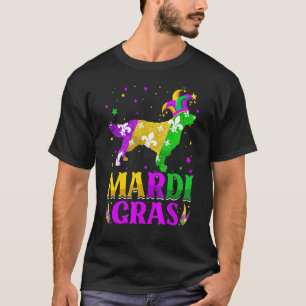マルディグラスゴールデンレトリエバードッグ恋人カーニバルジェス Tシャツ