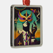 マルディグラスザ喫煙マン メタルオーナメント (右)