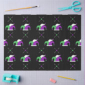 マルディグラスジェスターハットティッシュペーパー 薄葉紙 (クラフト)