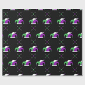 マルディグラスジェスターハットラッピング紙 ラッピングペーパー (フラット)