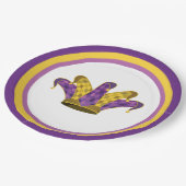 マルディグラスジェスターハット ペーパープレート (アングル)