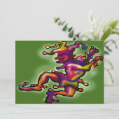 マルディグラスジェスター招待状 招待状 (スタンド正面)