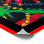 マルディグラスジャズキャット ポスター (角)