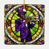 マルディグラスジャズ セラミックオーナメント (裏面)