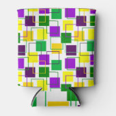 マルディグラススクウェアとアウトライン 缶クーラー (正面)