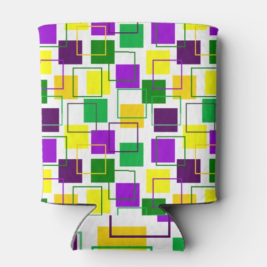 マルディグラススクウェアとアウトライン 缶クーラー (裏面)