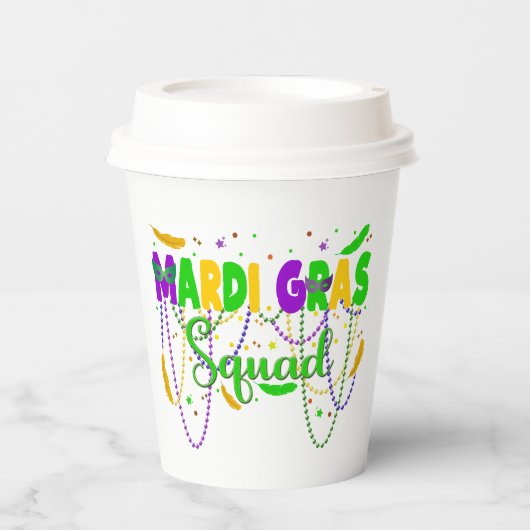 マルディグラススクワッドノーラニューオーリンズパレード 紙コップ (正面)
