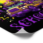 マルディグラススクールバスドライバーチームのコスチューム・マス ポスター (角)