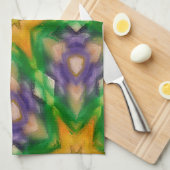 マルディグラススターズ キッチンタオル (四つ折り)