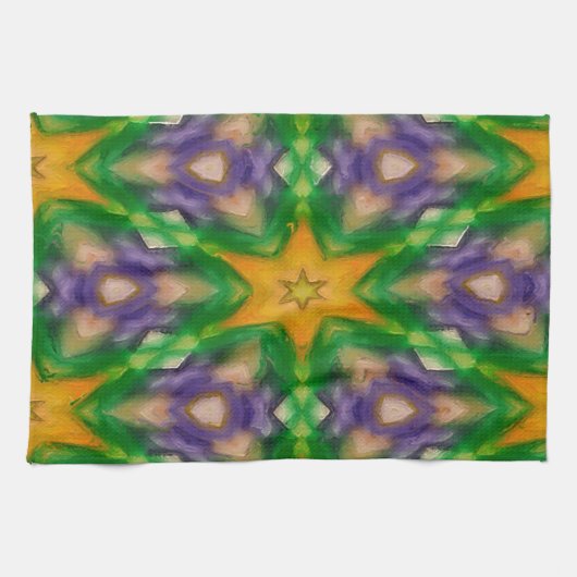マルディグラススターズ キッチンタオル (横)