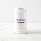 マルディグラススチームパンクパーティーアニマルアリゲーター ビールジョッキ (中央)