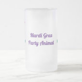 マルディグラススチームパンクパーティーアニマルアリゲーター フロストグラスビールジョッキ (中央)