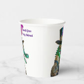 マルディグラススチームパンクパーティーアニマルアリゲーター 紙コップ (右)