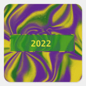 マルディグラススワール スクエアシール (正面)