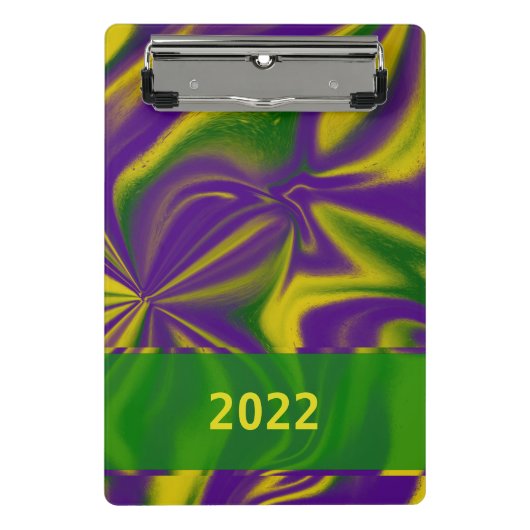 マルディグラススワール ミニクリップボード (正面)