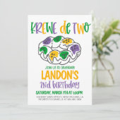 マルディグラスセカンド誕生日招待状 招待状 (スタンド正面)