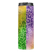 マルディグラスタンブラー紫イエローグリーンヒョウ タンブラー (裏面)