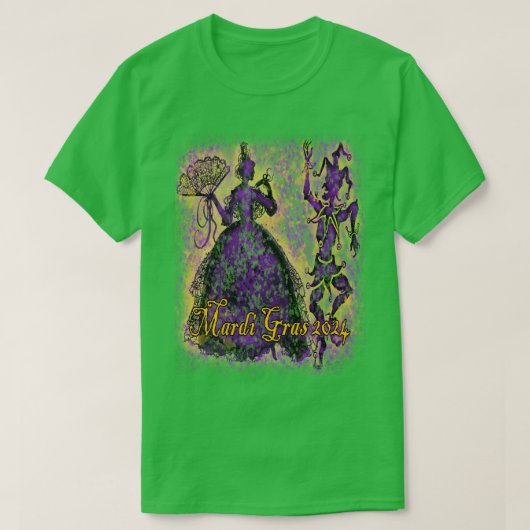 マルディグラスダンス Tシャツ (デザイン正面)