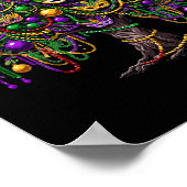 マルディグラスツリービーズニューオーリンズ2025フェスティバルBe ポスター (角)