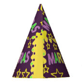 マルディグラスデザイン パーティーハット (裏面)
