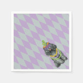 マルディグラストイプードル スタンダードカクテルナプキン (正面)