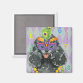 マルディグラストイプードル マグネット (正面/裏面)