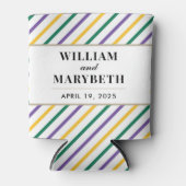 マルディグラストライプス結婚ズ 缶クーラー (正面)