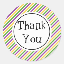 マルディグラストライプス誕生日 ラウンドシール