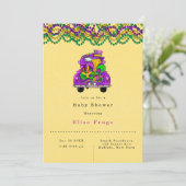 マルディグラストラックヴィンテージベビーシャワー 招待状 (スタンド正面)