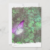 マルディグラストロピカルバタフライバースデーパーティー 招待状 (裏面)
