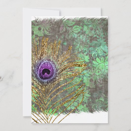 マルディグラストロピカルバースデーパーティーへの招待 招待状 (裏面)